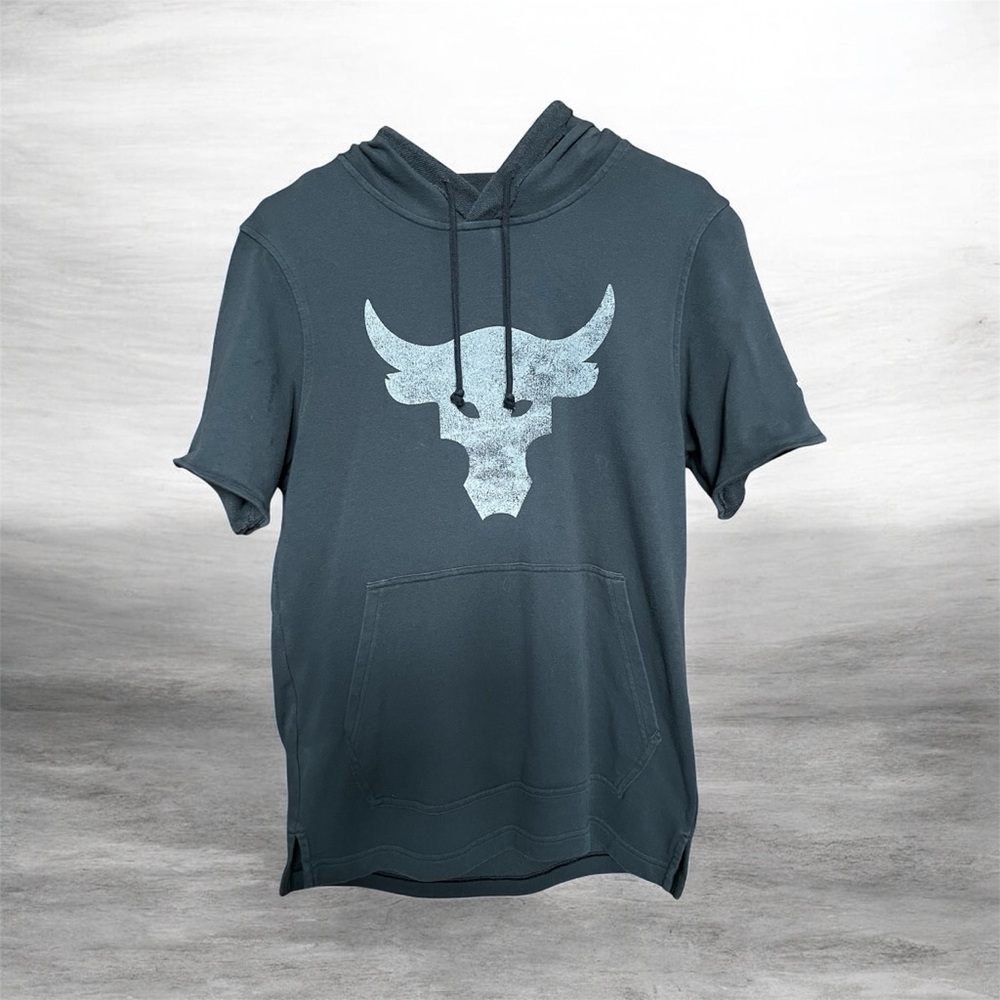 Under Armour Short Sleeve Hoodie | Graphic Logo size small